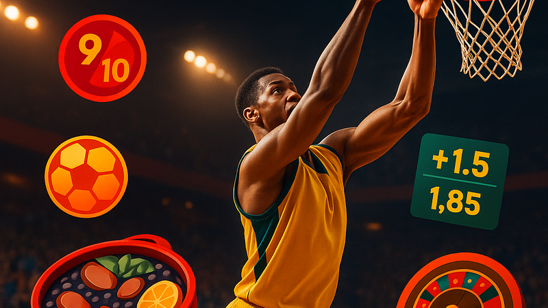 Um atendente de suporte com headset sorrindo em frente a um computador com gráficos.